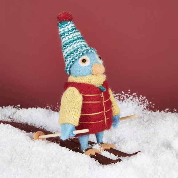 NWT Anthropologie Skiing Penguin Ornament Rare Out of Stock - Picture 1 of 7